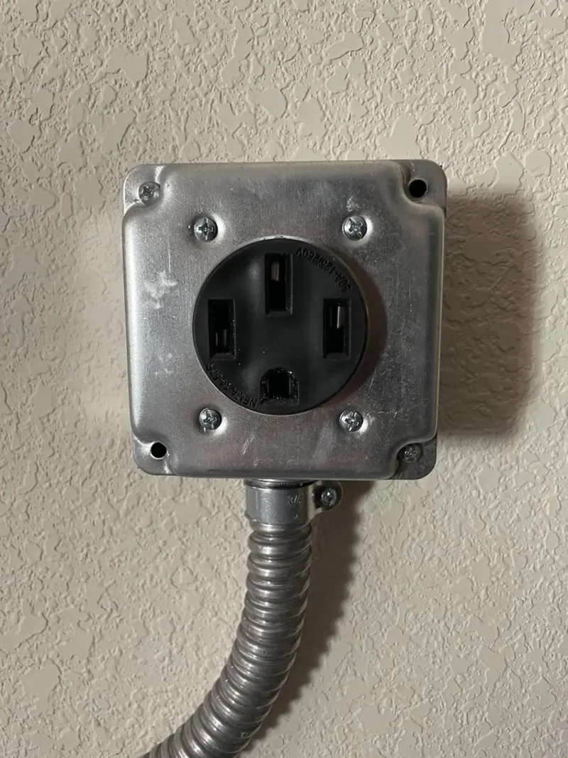 NEMA 14-50 outlet installed for Electrical Panel Upgrade in Honey Brook